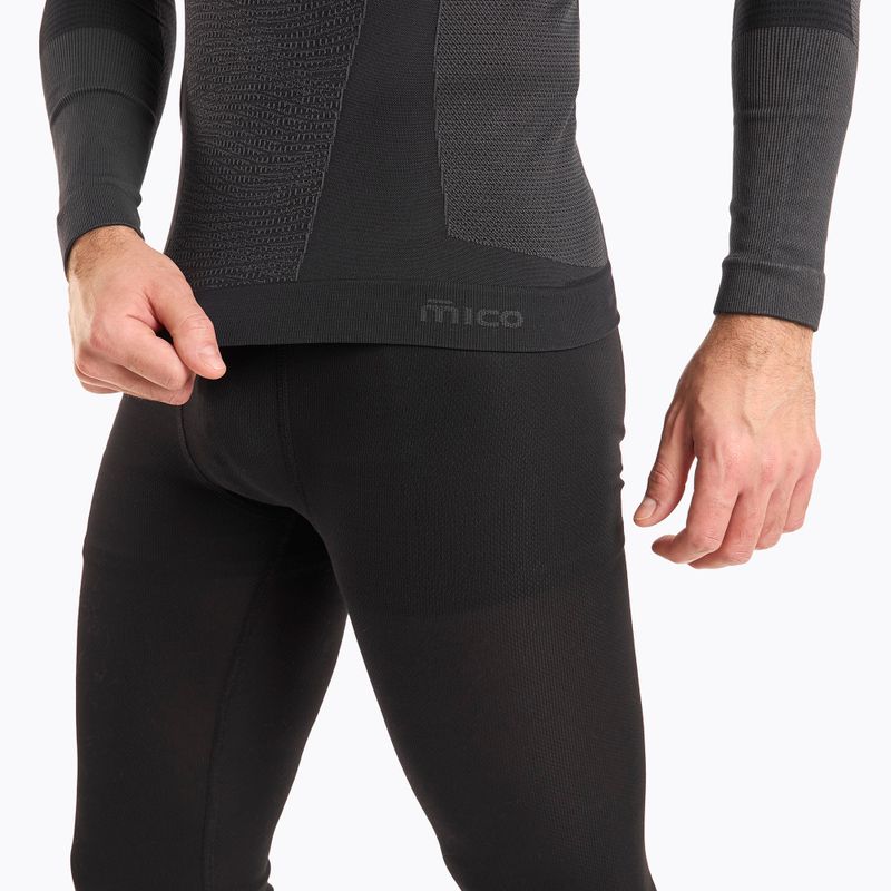 Pánska termoakčná mikina Mico Warm Control Zip Neck nero 5