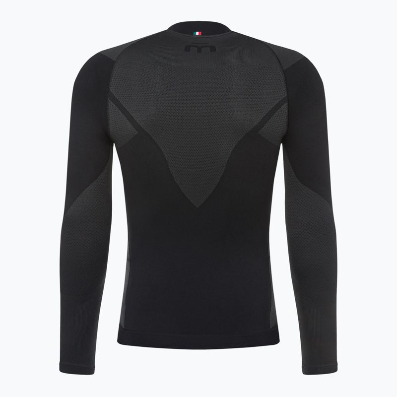 Pánska termoakčná mikina Mico Warm Control Zip Neck nero 7