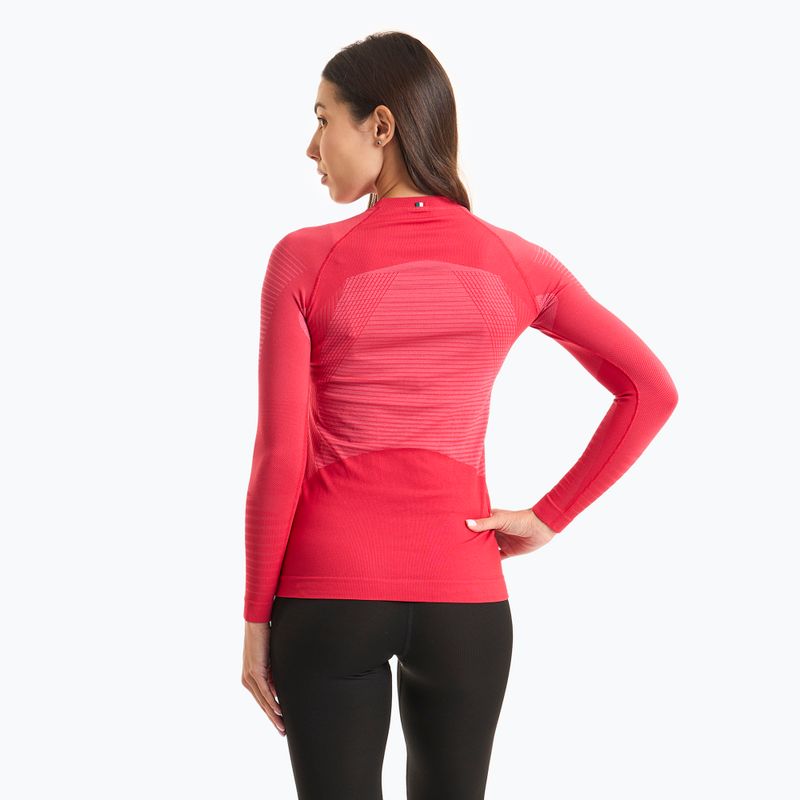 Dámska termoakčná mikina Mico Warm Control Round Neck fragola 2