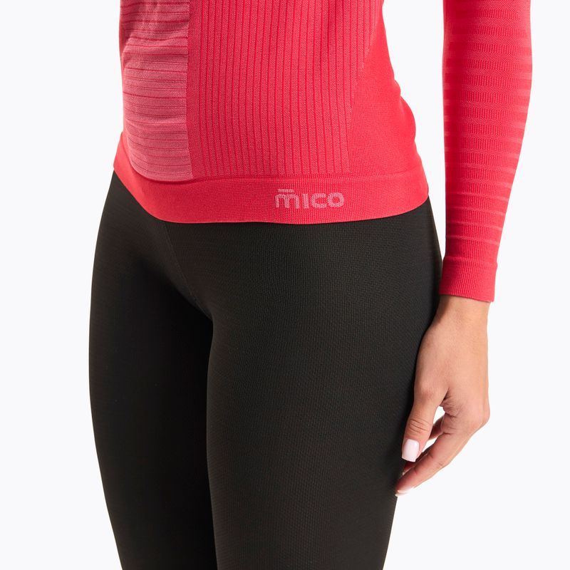 Dámska termoakčná mikina Mico Warm Control Round Neck fragola 5
