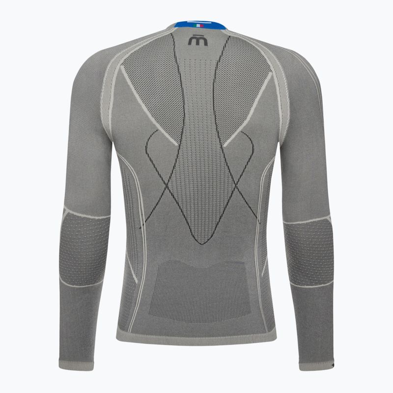 Pánska termoakčná mikina Mico Odor Zero Round Neck grigio 7