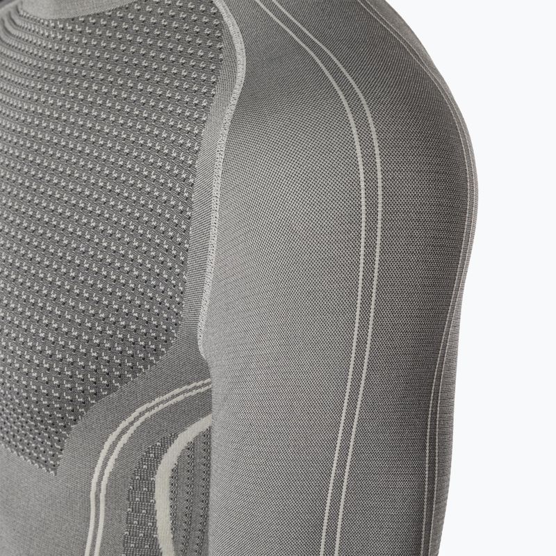 Pánska termoakčná mikina Mico Odor Zero Round Neck grigio 8