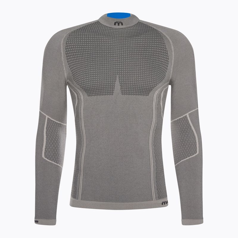 Pánska termoakčná mikina Mico Odor Zero Mock Neck grigio 5