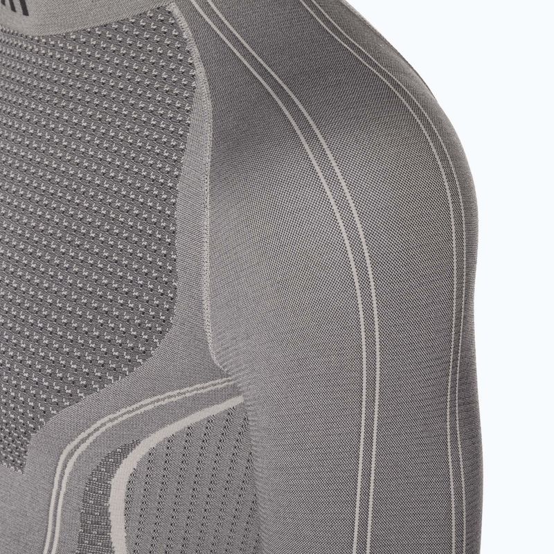 Pánska termoakčná mikina Mico Odor Zero Mock Neck grigio 7