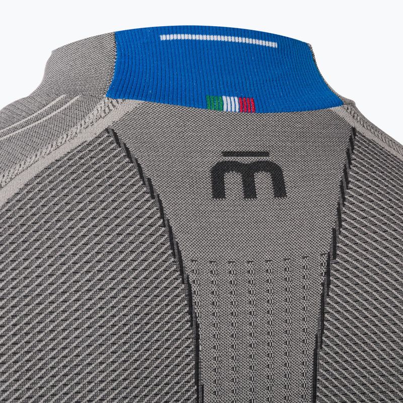 Pánska termoakčná mikina Mico Odor Zero Mock Neck grigio 8