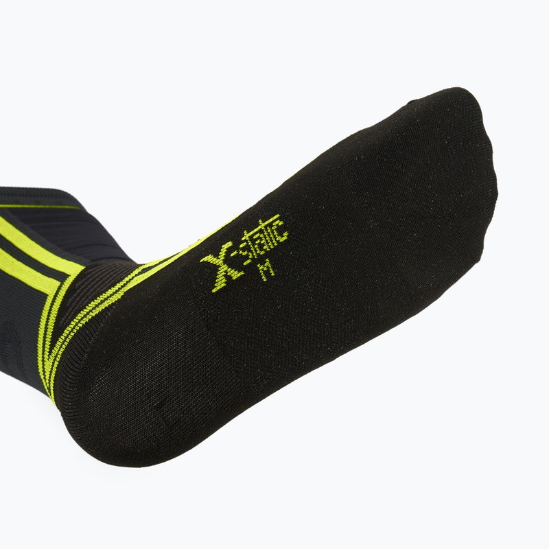 Lyžiarske ponožky Mico Light Weight Odor Zero X-Static Ski anthracite/fluorescent yellow 4