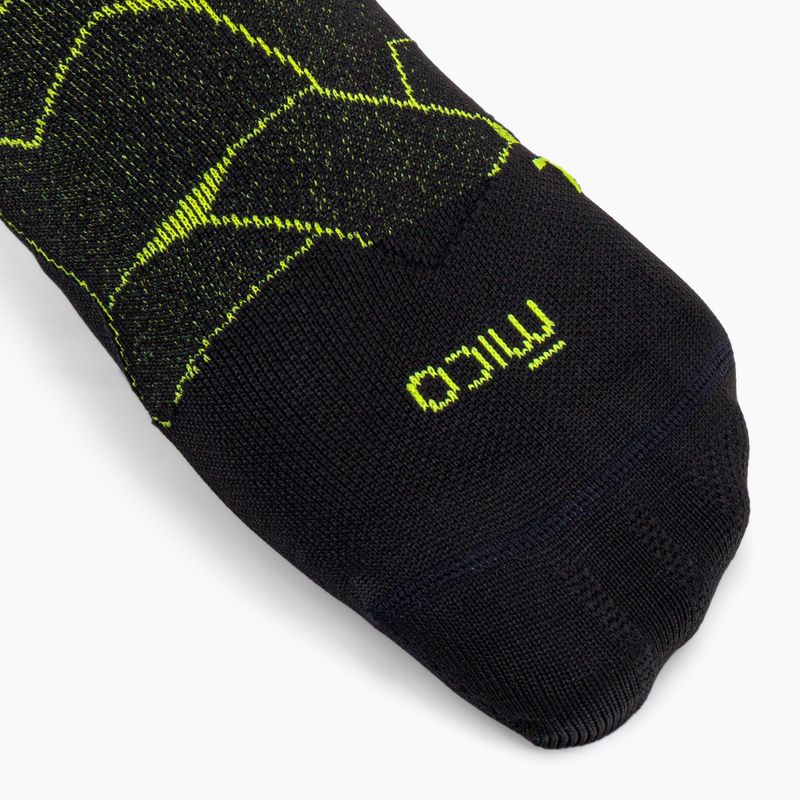 Mico X-Light Weight X-Perf Ski Touring ponožky čierna/žltá CA282 3