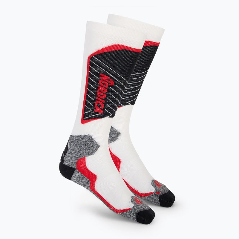 Detské lyžiarske ponožky Nordica Tech Junior white/black/red 2