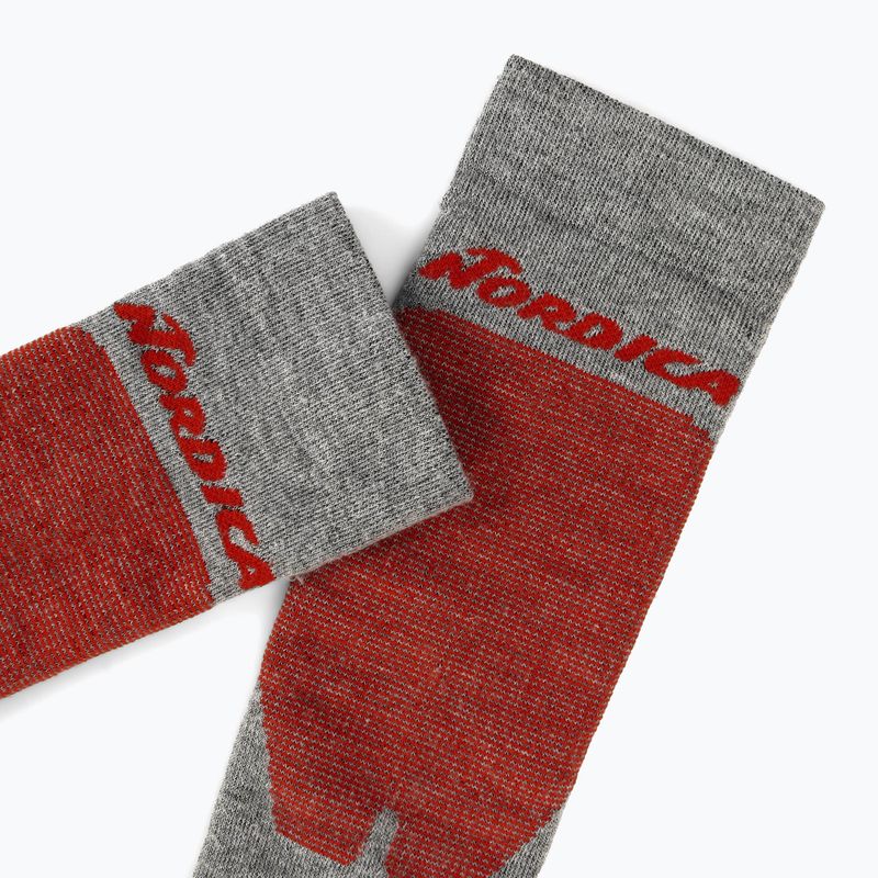 Lyžiarske ponožky Nordica Uni 2.0 2 páry šedá/červená+čierna/červená 6