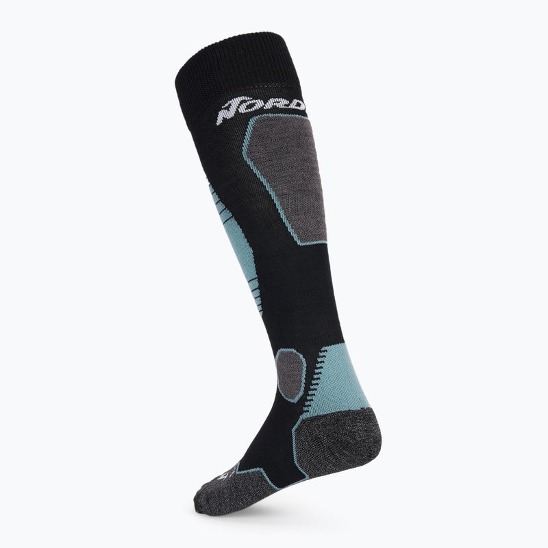Dámske lyžiarske ponožky Nordica High Performance 3.0 black/lichen blue/white 2