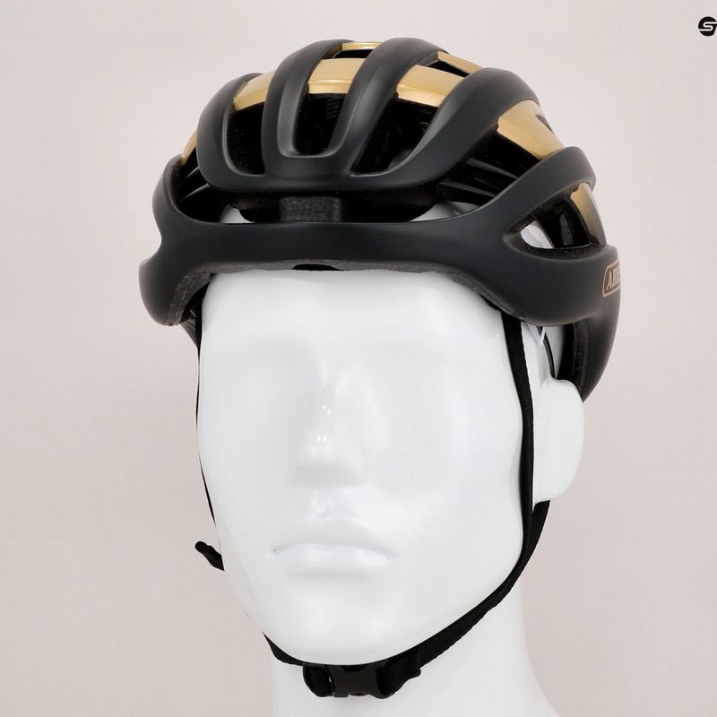 Cyklistická prilba ABUS AirBreaker black/gold 86830 10