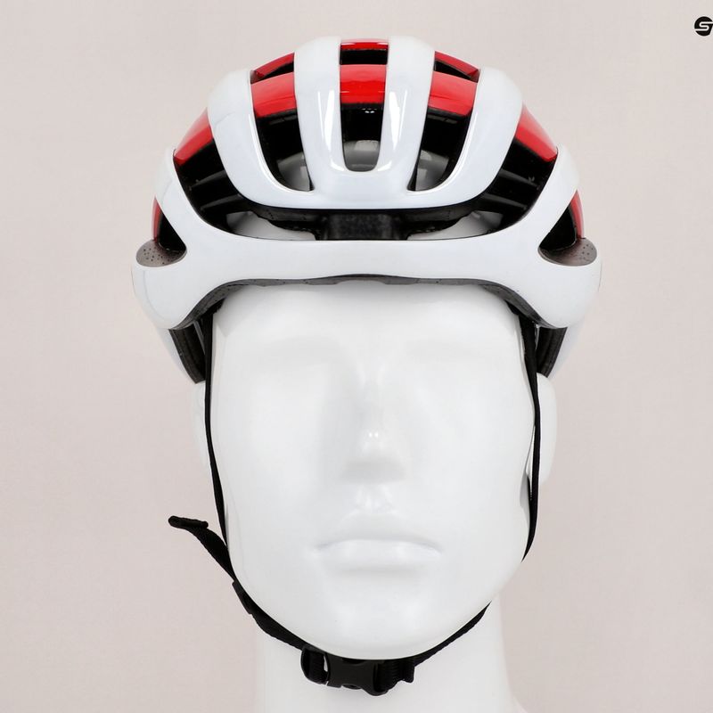 Cyklistická prilba ABUS AirBreaker bielo-červená 86836 11