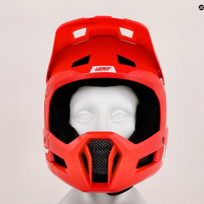 Detská cyklistická prilba Leatt MTB Gravity 1.0 Jr V23 červená 14