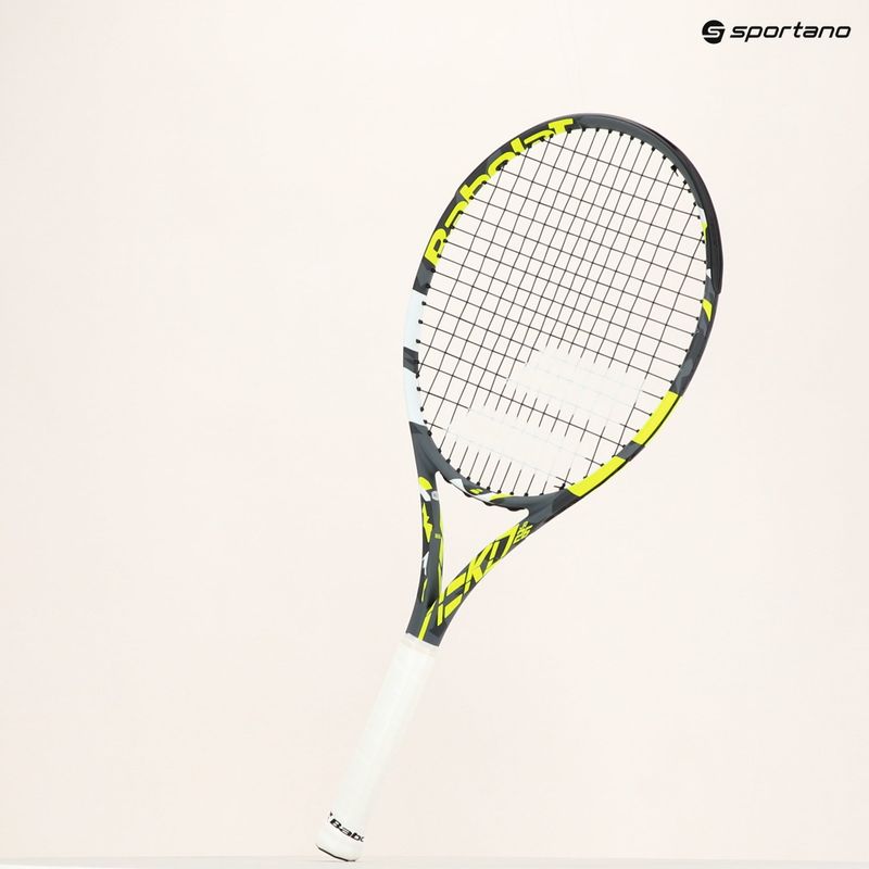 Detská tenisová raketa Babolat Aero Junior 26 modrá/žltá 140477 12