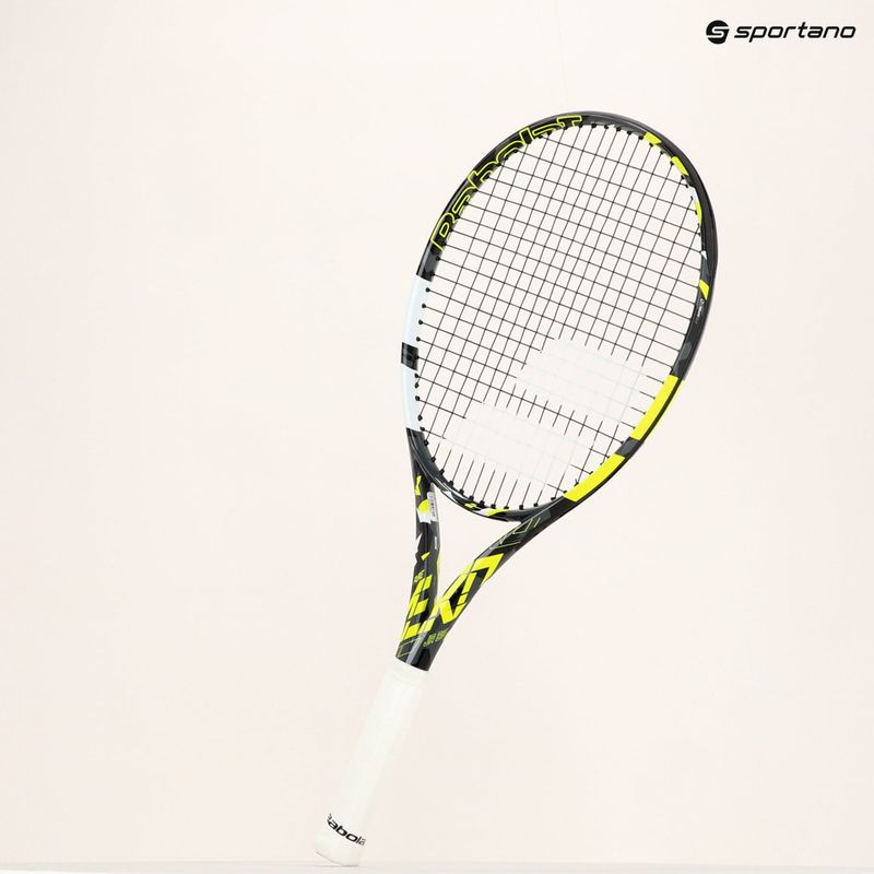 Detská tenisová raketa Babolat Pure Aero Junior 26 šedo-žltá 140465 8