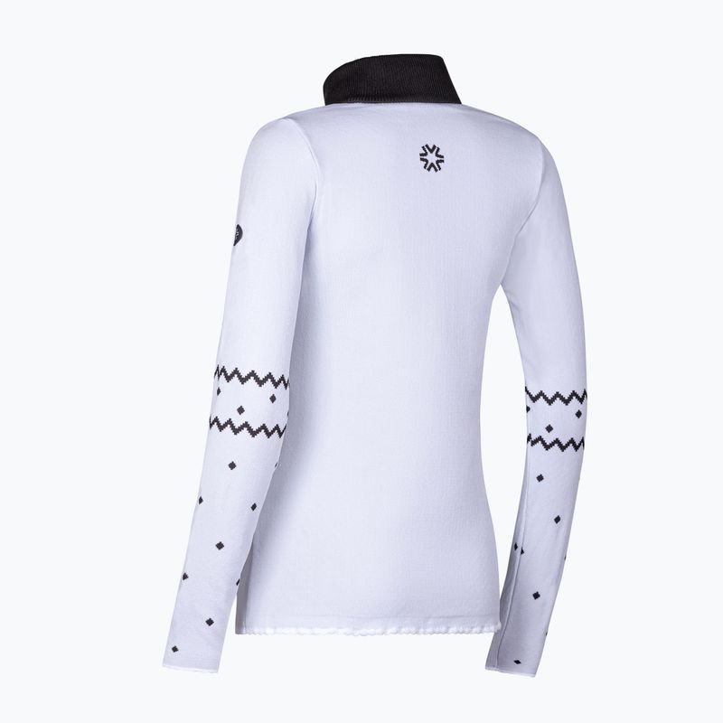 Dámska termo mikina Newland Groenlandia Half Zip white/black 2