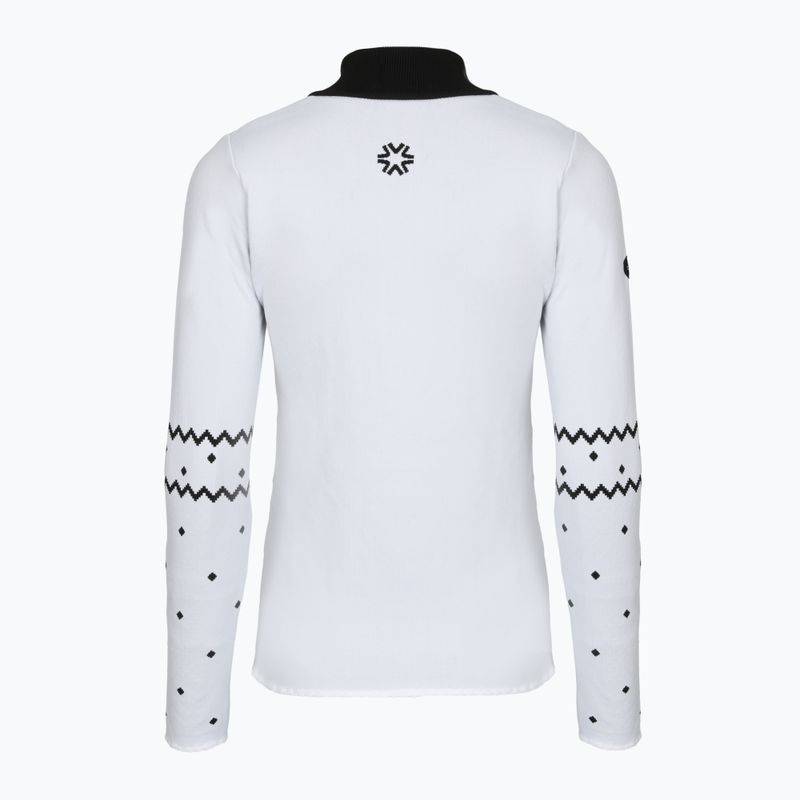 Dámska termo mikina Newland Groenlandia Half Zip white/black 2