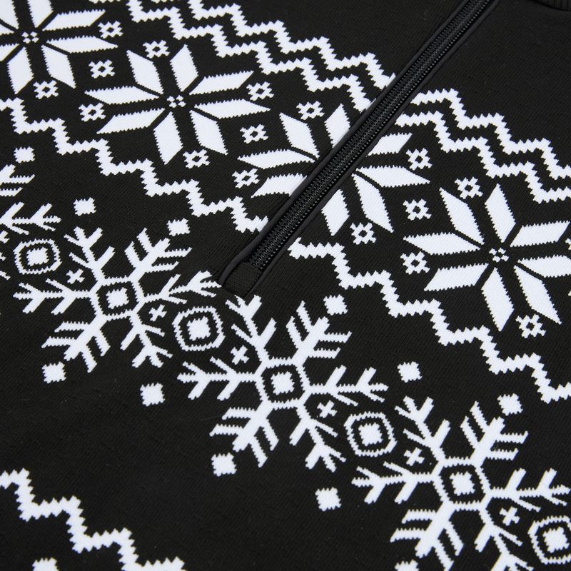 Dámska termo mikina Newland Groenlandia Half Zip black/white 3