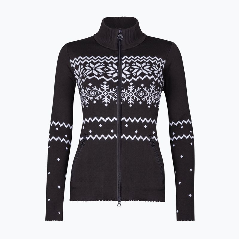 Dámska termo mikina Newland Guenda Full Zip black/white