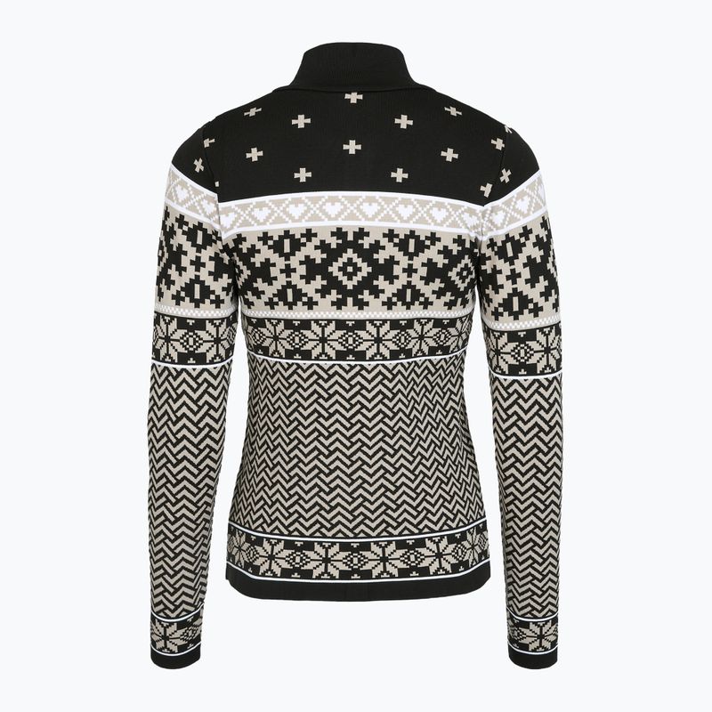 Dámska termo mikina Newland Kristel Half Zip black/stone 2