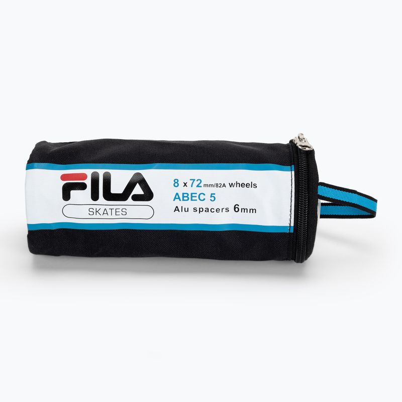 Kolieska kolieskových korčúľ s ložiskami FILA Wheels+A5+Alus 6mm white 3
