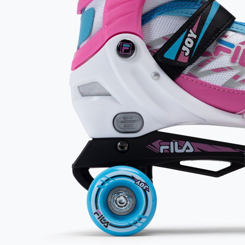 Detské kolieskové korčule FILA Joy G white/pink/light blue 9