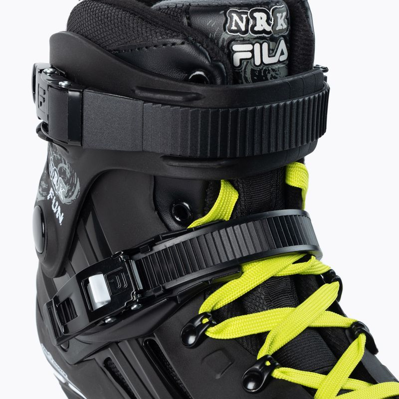 Pánske kolieskové korčule FILA NRK Fun black/yellow/pink 5