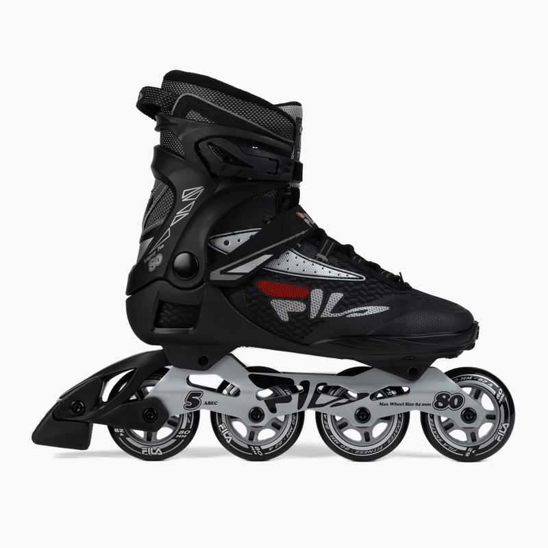 Pánske kolieskové korčule FILA Legacy Pro 80 black/silver/red 2
