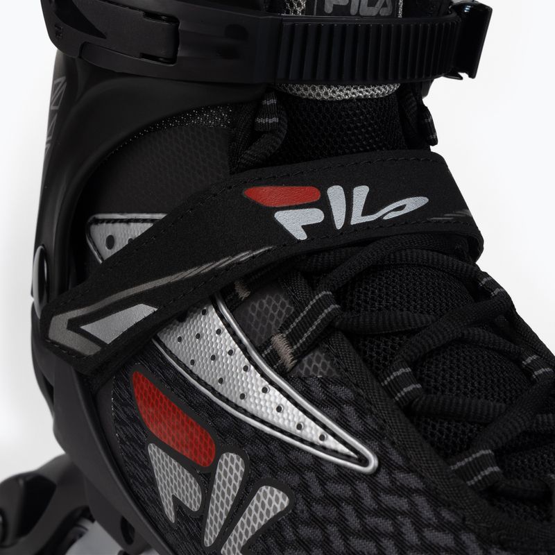 Pánske kolieskové korčule FILA Legacy Pro 80 black/silver/red 5