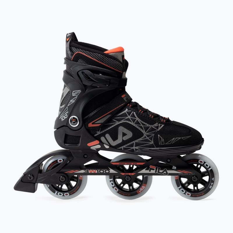 Pánske kolieskové korčule FILA Legacy Pro 100 black/red 2