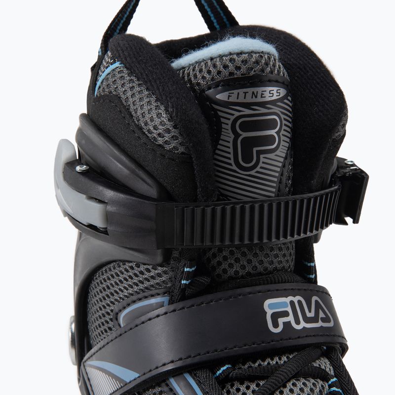 Dámske kolieskové korčule FILA Mizar 80 Lady  black/lightblue 5