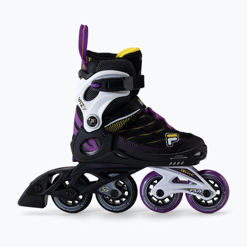 Detské kolieskové korčule FILA Wizy G black/yellow magenta 2