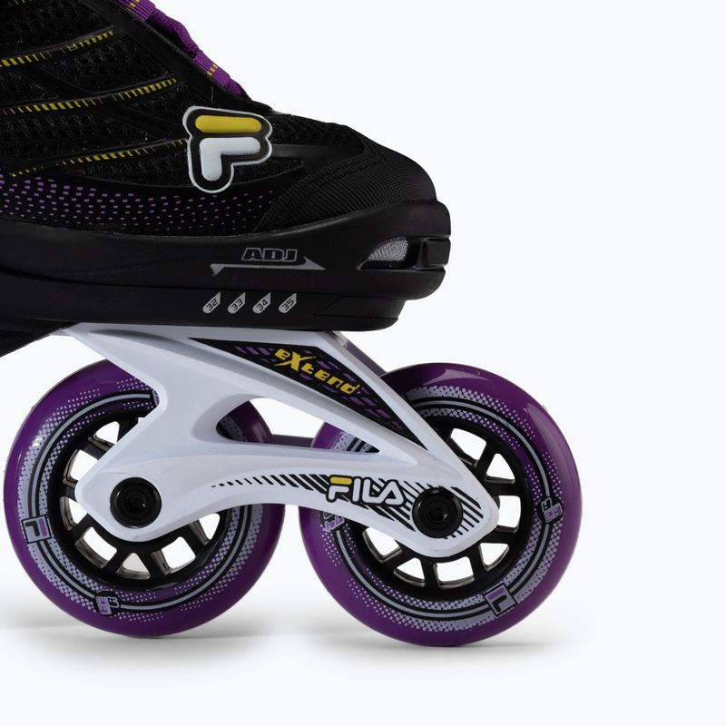Detské kolieskové korčule FILA Wizy G black/yellow magenta 6