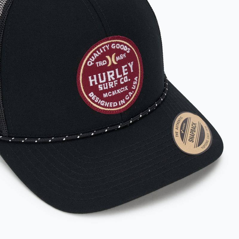 Hurley Jetties Trucker pánska baseballová čiapka čierna 3