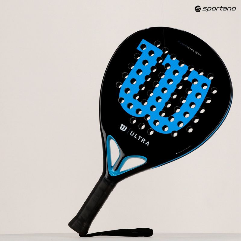 Raketa Wilson Ultra Team V2 Padel čierno-modrá WR067011U2 14