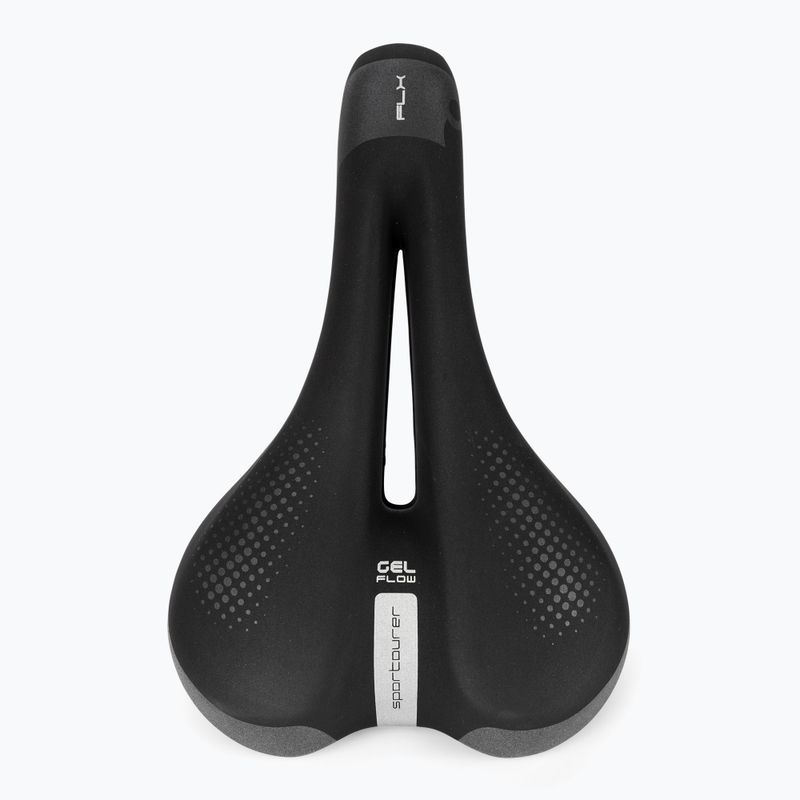 Cyklistické sedlo Sportourer FLX Lady Gel Flow čierne 3