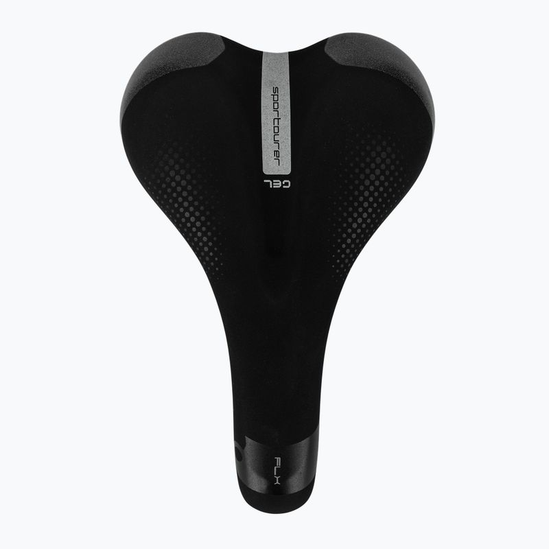 Cyklistické sedlo Sportourer FLX Lady Gelové čierne 3