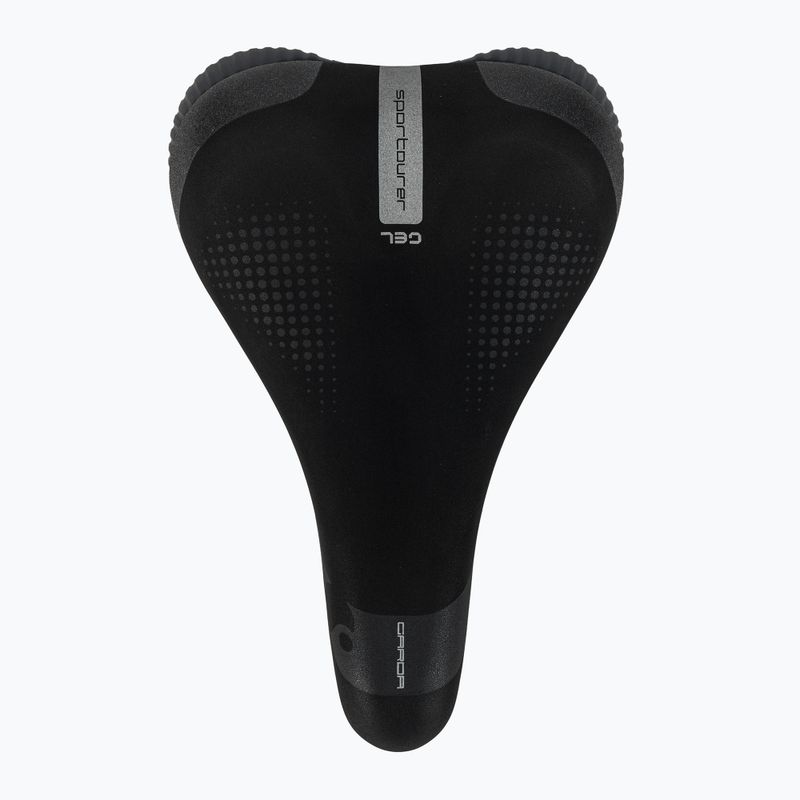 Cyklistické sedlo Sportourer Garda Gel čierne 3