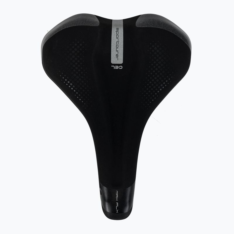 Cyklistické sedlo Sportourer Max FLX Gel čierne 3