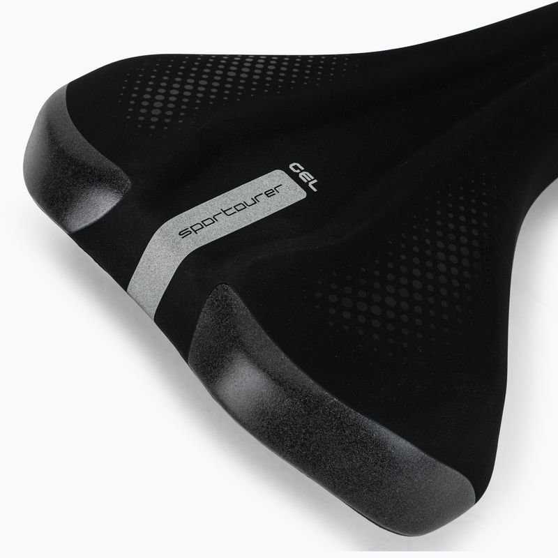 Cyklistické sedlo Sportourer Max FLX Gel čierne 5