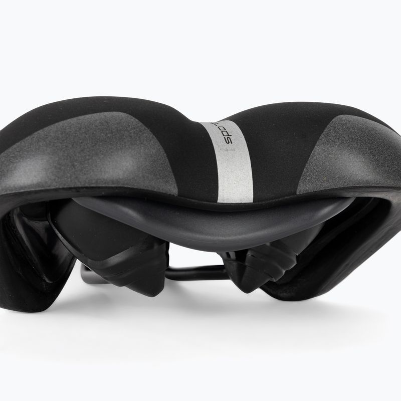 Cyklistické sedlo Sportourer Kaalam Gel Flow čierne 5