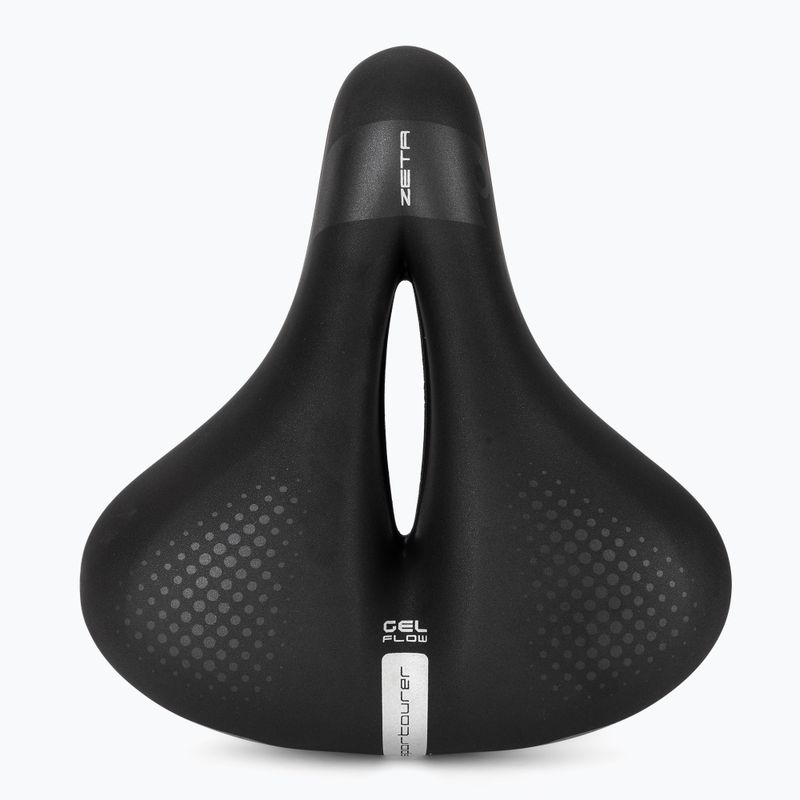 Cyklistické sedlo Sportourer Zeta Comfort Gel Flow čierne 3