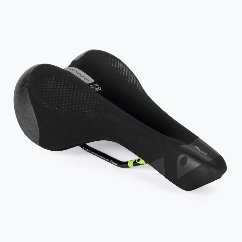 Cyklistické sedlo Sportourer FLX Unisex Gel Superflow čierne