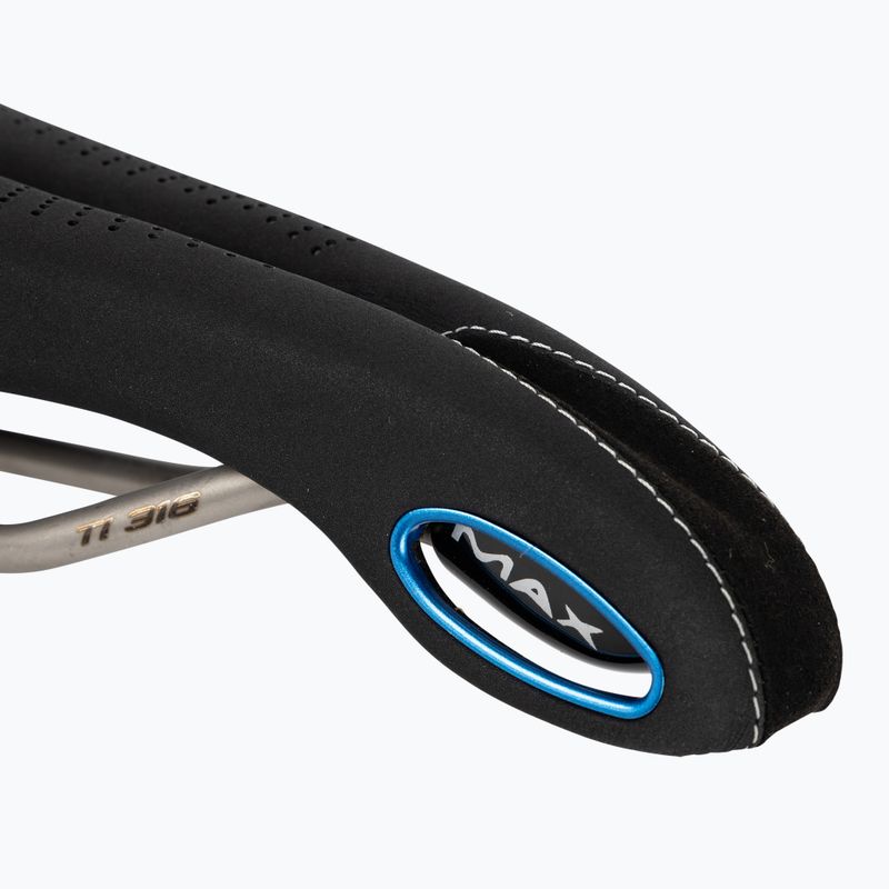 Selle Italia Max Flite E-Bike Gel Superflow L TI 316 Rail, Fibra-Tek, Mokka čierne sedlo na bicykel 5