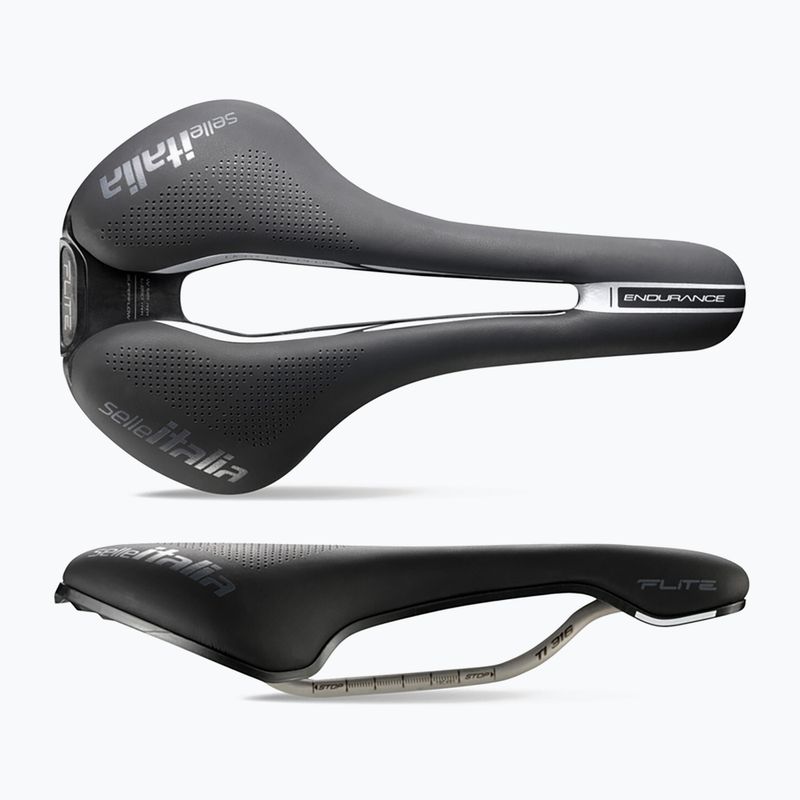 Selle Italia Iron Evo Kit Carbonio Superflow Hd Rail Fibra-Tek cyklistické sedlo čierne SIT-31A51ICA8