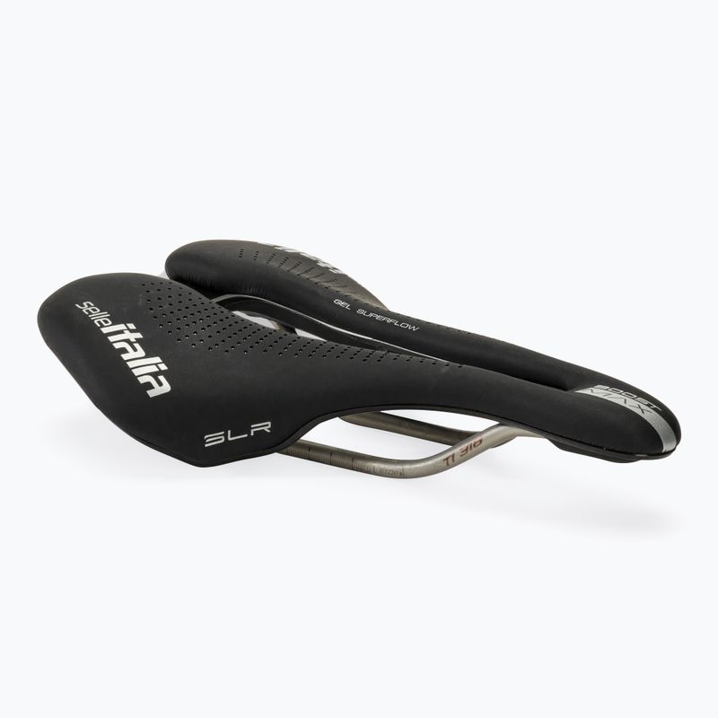 Sedlo na bicykel Selle Italia Max SLR Boost Gel Superflow, TI 316 Rail, Fibra-Trek, Light Gel black