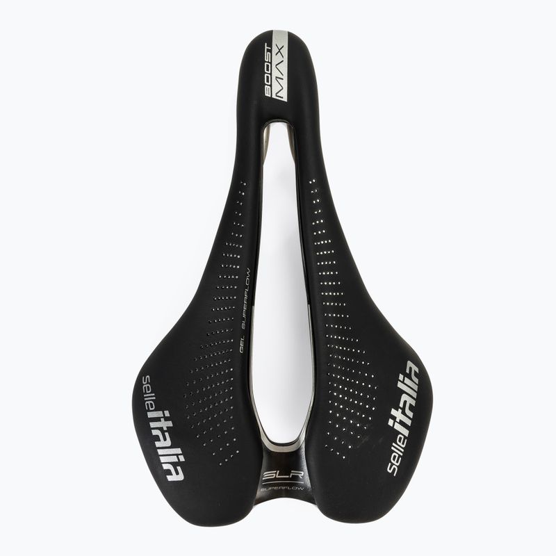 Sedlo na bicykel Selle Italia Max SLR Boost Gel Superflow, TI 316 Rail, Fibra-Trek, Light Gel black 3