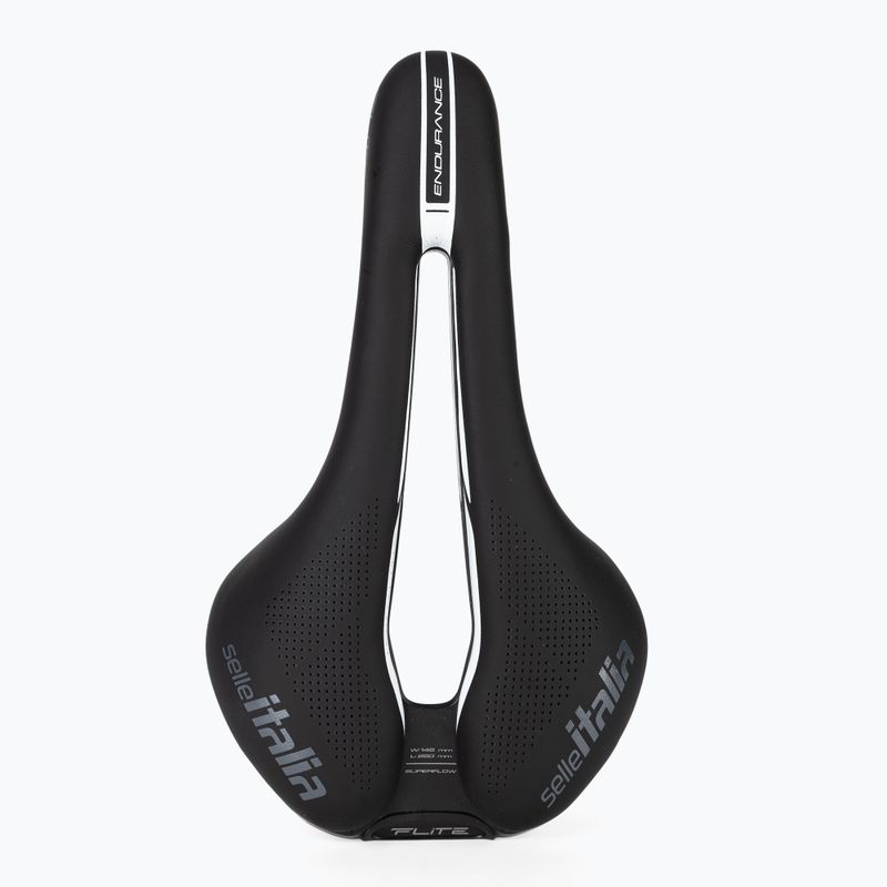 Sedlo na bicykel Selle Italia Flite Boost Endurance Superflow Ti 316 Rail Fibra-Tek čierne SIT-17A92IKC7 3