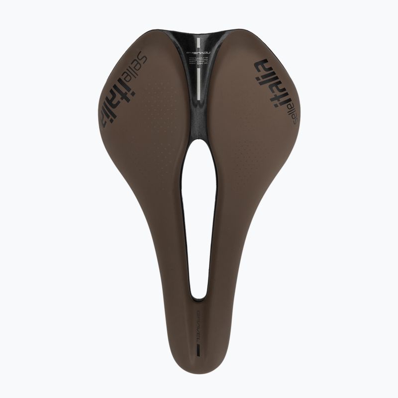 Sedlo na bicykel Selle Italia Novus Boost Evo Gravel TM, Superflow, Manganese Rail, Soft-Trek brown 3
