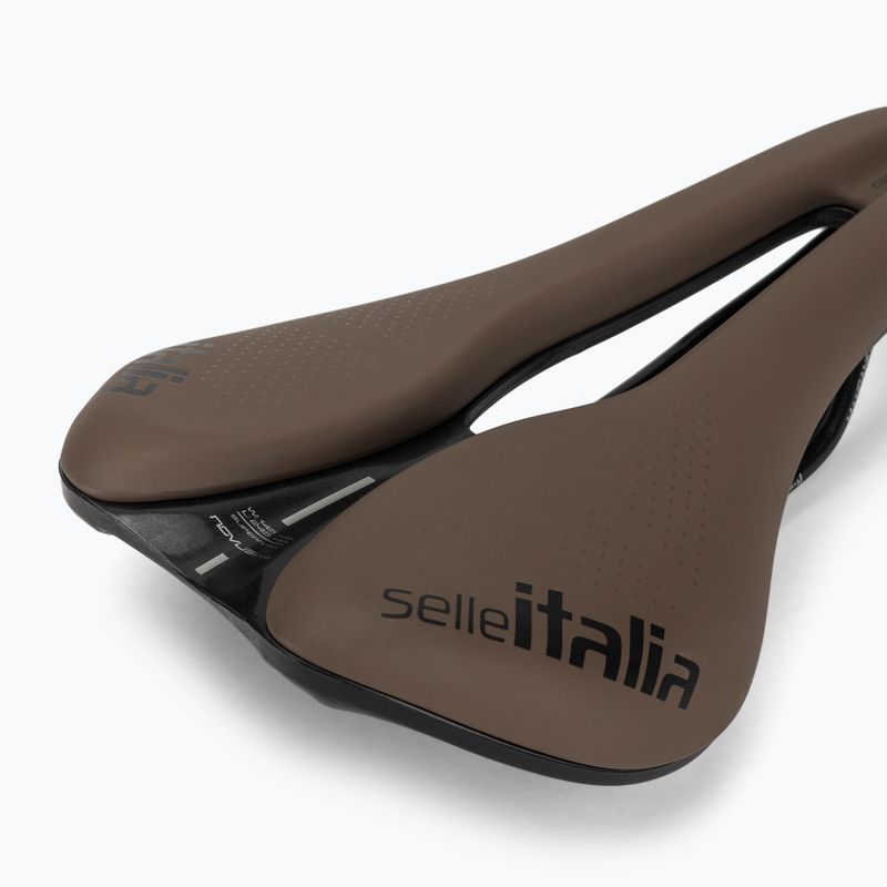 Sedlo na bicykel Selle Italia Novus Boost Evo Gravel TM, Superflow, Manganese Rail, Soft-Trek brown 5